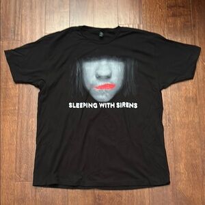 Sleeping with Sirens Black Graphic Tee, Size XL, NWOT